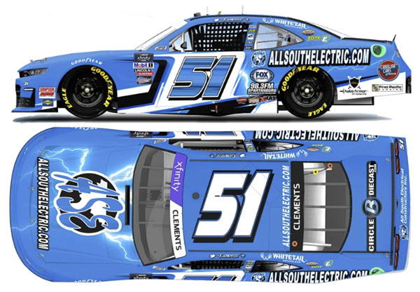 2022 Jeremy Clements NASCAR Diecast 51 ASE All South Electric CWC 1:64 Lionel Action ARC 99