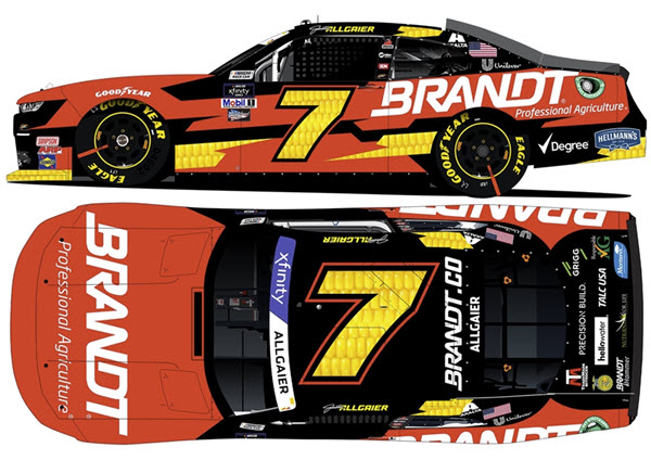 2022 Justin Allgaier NASCAR Diecast 7 Brandt CWC 1:64 Lionel Action ARC 99
