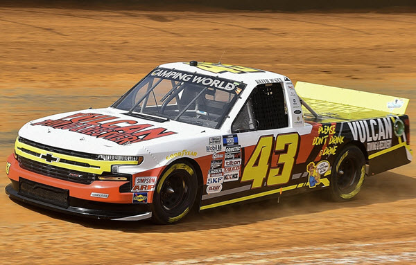 2022 Keith Mcgee NASCAR Diecast 43 Vulcan Towing Silverado Truck 1:64 Lionel Action ARC 99