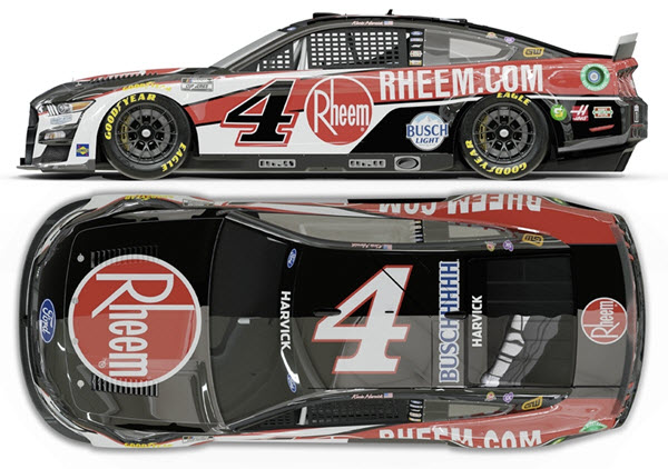 2022 Kevin Harvick NASCAR Diecast 4 Rheem CWC 1:24 Lionel Action RCCA Elite Liquid Color 99