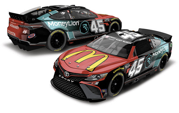 2022 Kurt Busch NASCAR Diecast 45 McDonalds CWC 1:24 Lionel Action ARC 99