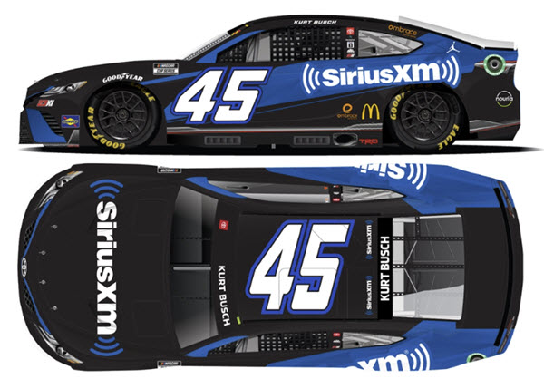 2022 Kurt Busch NASCAR Diecast 45 SiriusXM Sirius XM CWC 1:64 Lionel Action ARC 99