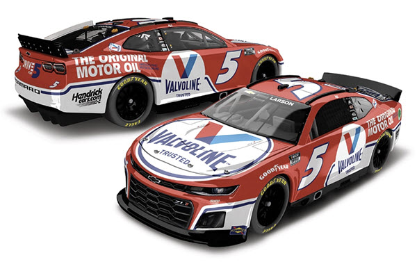 2022 Kyle Larson NASCAR Diecast 5 Valvoline 1:24 CWC Lionel Action RCCA Elite Raw 99