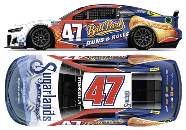 2022 Ricky Stenhouse Jr NASCAR Diecast 47 Shugarlands Ball Park CWC 1:64 Lionel Action ARC 99