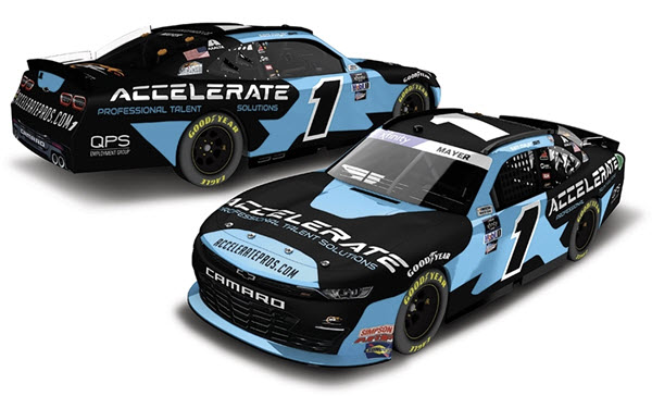 2022 Sam Mayer NASCAR Diecast 1 Accelerate Talent Solutions 1:24 CWC Lionel Action ARC Color Chrome 99