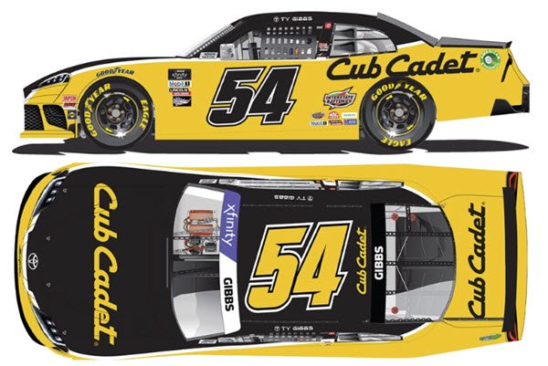 2022 Ty Gibbs NASCAR Diiecast 54 Cub Cadet 1:24 CWC Lionel Action ARC Color Chrome 99