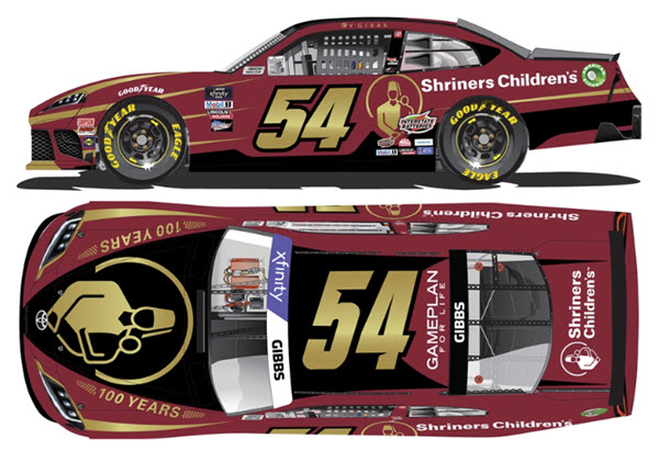2022 Ty Gibbs NASCAR Diiecast 54 Shrriners 1:64 CWC Lionel Action ARC 99