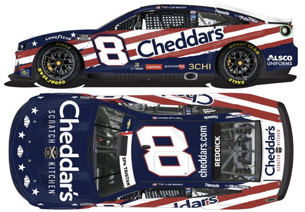 2022 Tyler Reddick NASCAR Diecast 8 Cheddars Salutes CWC 1:24 Lionel Action RCCA Elite 99