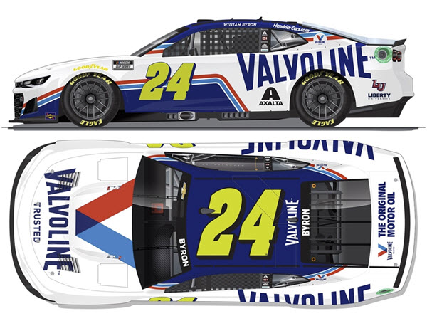 2022 William Byron NASCAR Diecast 24 Valvoline CWC 1:24 Lionel Action ARC Color Chrome 99
