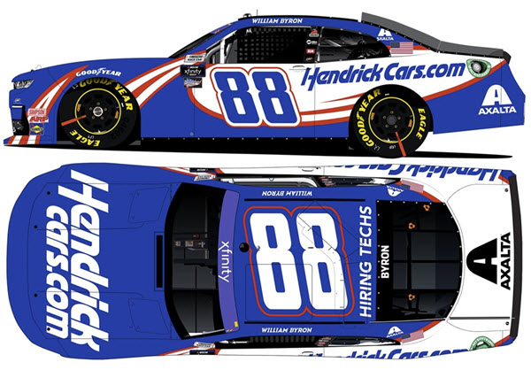2022 William Byron NASCAR Diecast 88 HendrickCars Hendrick Cars XFS 1:24 CWC Lionel Action ARC 99