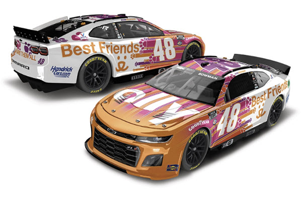 2023 Alex Bowman NASCAR Diecast 48 Ally Best Friends CWC 1:24 Lionel Action RCCA Elite Color Chrome 99
