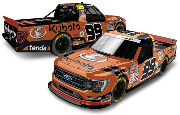 2023 Ben Rhodes NASCAR Diecast 99 Kubota Craftsman Truck Series Champion Truck Supertruck 1:24 Lionel Action ARC 99
