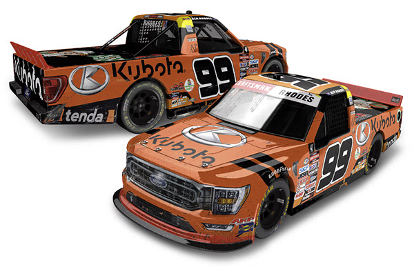 2023 Ben Rhodes NASCAR Diecast 99 Kubota Phoenix Win Raced Version Truck Supertruck 1:64 Lionel Action ARC 99