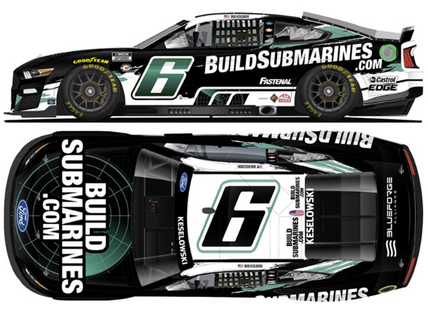 2023 Brad Keselowski NASCAR Diecast 6 Build Submarines CWC 1:24 Lionel Action ARC Color Chrome 99