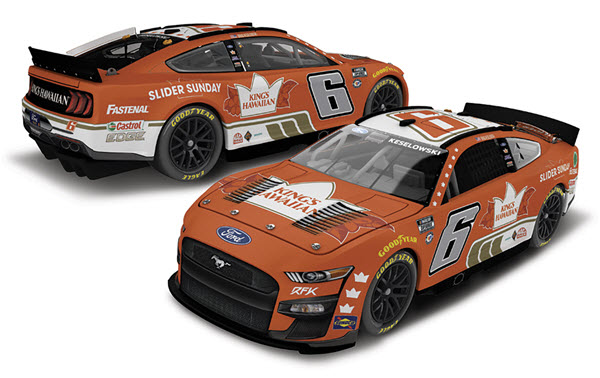 2023 Brad Keselowski NASCAR Diecast 6 Kings Hawaiian CWC 1:24 Lionel Action RCCA Elite Color Chrome 98