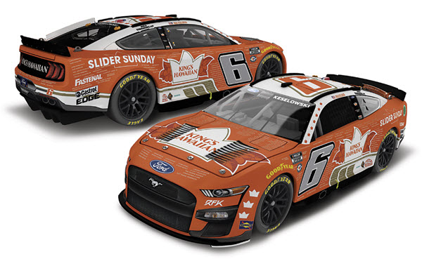 2023 Brad Keselowski NASCAR Diecast 6 Kings Hawaiian Veterans Tribute CWC 1:24 Lionel Action ARC Color Chrome 99