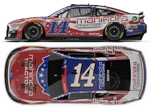 2023 Chase Briscoe NASCAR Diecast 14 Mahindra Salutes CWC 1:24 Lionel Action ARC Color Chrome 99