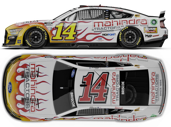 2023 Chase Briscoe NASCAR Diecast 14 Mahindra Tractors Darlington Throwback CWC 1:24 Lionel Action ARC Color Chrome 99
