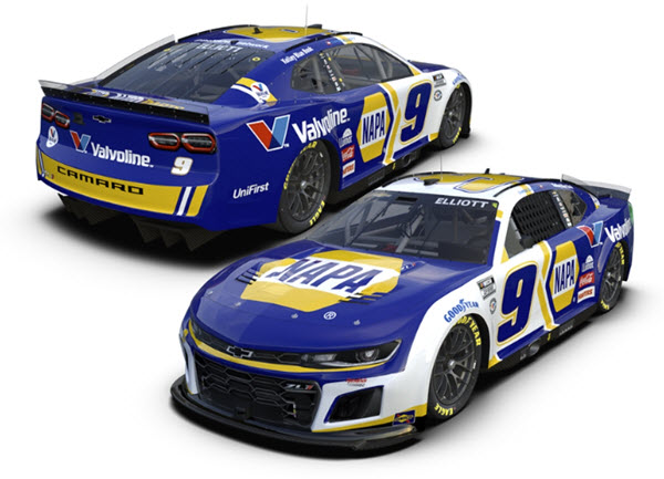 2023 Chase Elliott NASCAR Diecast 9 NAPA Valvoline CWC 1:24 Lionel Action ARC Color Chrome 99