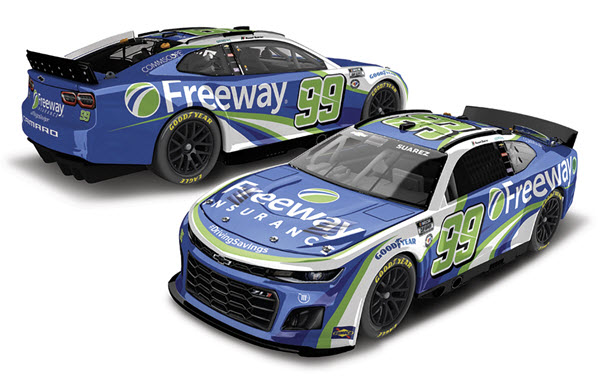 2023 Daniel Suarez NASCAR Diecast 99 Freeway Insurance CWC 1:64 Lionel Action ARC Diecast Chassis 99