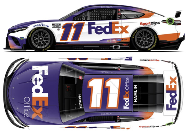 2023 Denny Hamlin NASCAR Diecast 11 FedEx Office CWC 1:24 Lionel Action ARC 99