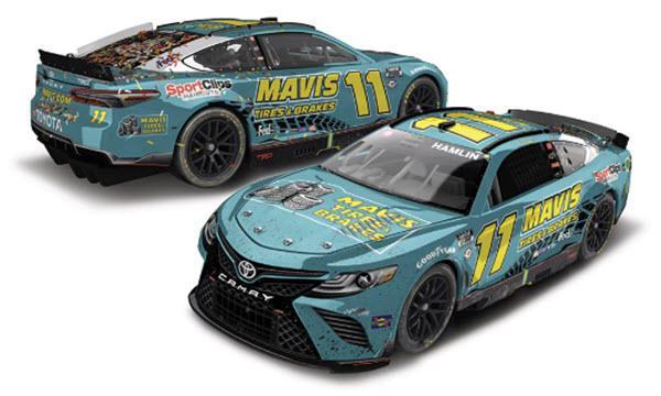 2023 Denny Hamlin NASCAR Diecast 11 Mavis Pocono Win Raced Version CWC 1:24 Lionel Action RCCA Elite 98