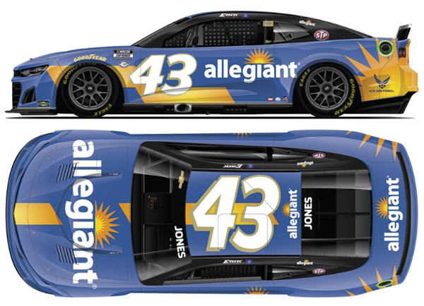 2023 Erik Jones NASCAR Diecast 43 Allegiant CWC 1:24 Lionel Action ARC Color Chrome 99