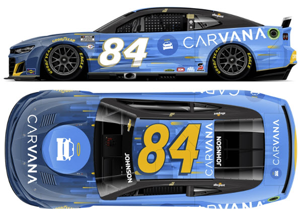 2023 Jimmie Johnson NASCAR Diecast 84 Carvana Chicago CWC 1:64 Lionel Action ARC Diecast Chassis 99