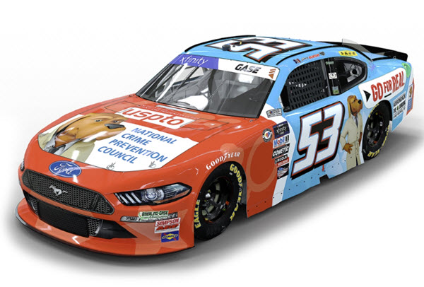 2023 Joey Gase NASCAR Diecast 53 Crime Prevention Council CWC 1:24 Action ARC Color Chrome 99