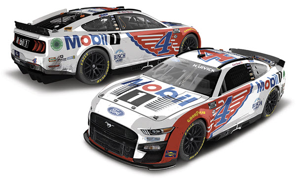 2023 Kevin Harvick NASCAR Diecast 4 Mobil 1 Wings Indy Raced Version CWC 1:24 Lionel Action RCCA Elite Color Chrome 98
