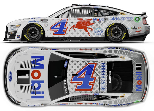 2023 Kevin Harvick NASCAR Diecast 4 Mobil1 Mobil 1 Lube Express CWC 1:64 Lionel Action ARC Diecast Chassis 99
