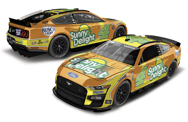 2023 Kevin Harvick NASCAR Diecast 4 Sunny Delight Darlington Throwback CWC 1:24 Lionel Action RCCA Elite Raw 99