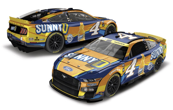 2023 Kevin Harvick NASCAR Diecast 4 SunnyD Sunny D CWC 1:24 Lionel Action RCCA Elite Galaxy 99