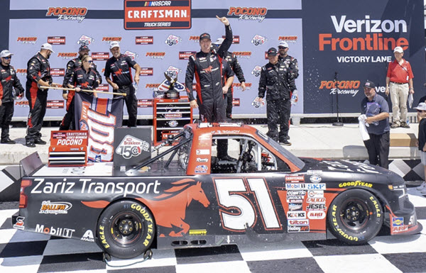2023 Kyle Busch NASCAR Diecast 51 Zariz Transport Pocono Win Raced Version Truck 1:64 Lionel Action ARC 99