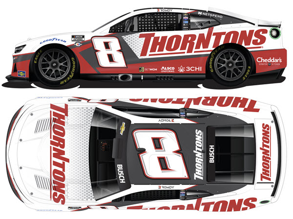 2023 Kyle Busch NASCAR Diecast 8 Thorntons CWC 1:24 Lionel Action ARC Color Chrome 99
