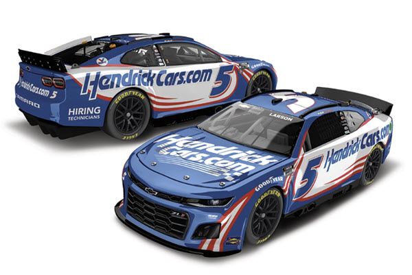 2023 Kyle Larson NASCAR Diecast 5 HendrickCars Hendrick Cars 1:24 CWC Lionel Action RCCA Elite Color Chrome 99