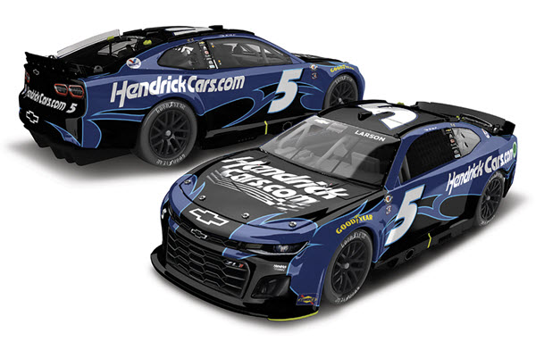 2023 Kyle Larson NASCAR Diecast 5 HendrickCars Hendrick Cars Darlington Throwback 1:24 CWC Lionel Action ARC Color Chrome 99