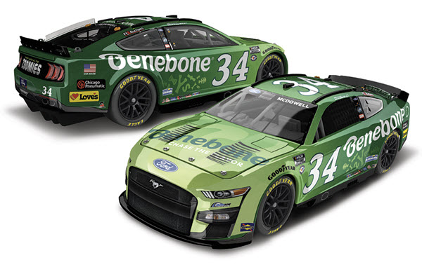 2023 Michael McDowell NASCAR Diecast 34 Benebone CWC 1:24 Lionel Action RCCA Elite 99
