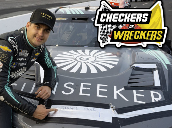 2023 Noah Gragson NASCAR Diecast 42 Sunseeker All Star Checkers Wreckers 1:64 Lionel Action ARC 99