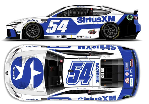 2023 Ty Gibbs NASCAR Diiecast 54 Sirius Sirius XM 1:24 CWC Lionel Action RCCA ELite 99