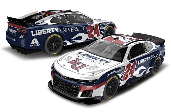 2023 William Byron NASCAR Diecast 24 Liberty University CWC 1:24 Lionel Action RCCA Elite Liquid Color 99