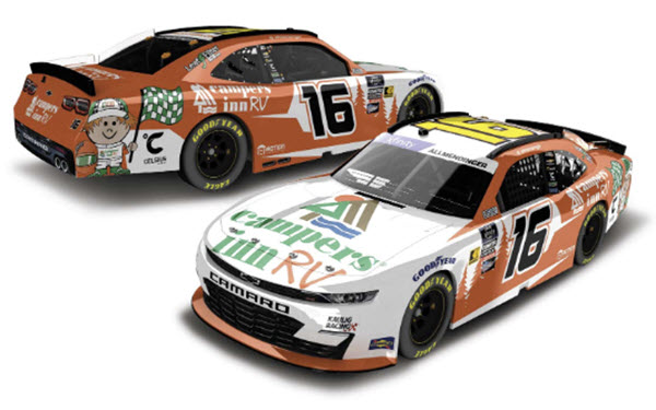 2024 AJ Allmendinger NASCAR Diecast 16 Campers Inn RV 1:64 CWC Lionel Action ARC 99