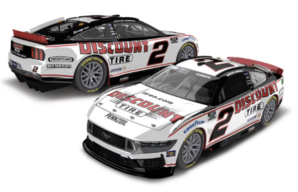 2024 Austin Cindric NASCAR Diecast 2 Discount Tire CWC 1:24 Lionel Action ARC Color Chrome 99
