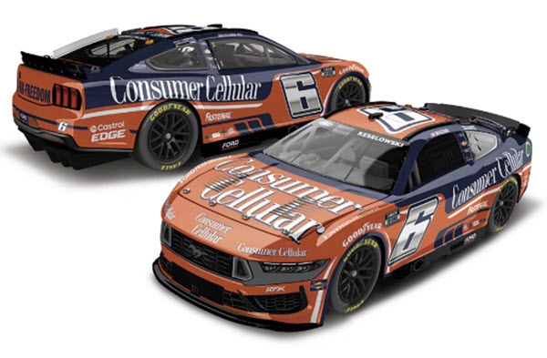 2024 Brad Keselowski NASCAR Diecast 6 Consumer Cellular CWC 1:24 Lionel Action RCCA Elite 99