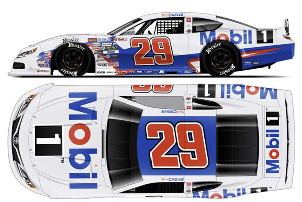 2024 Brent Crews NASCAR Diecast 29 Mobil 1 1:24 Late Model Lionel Action ARC 99