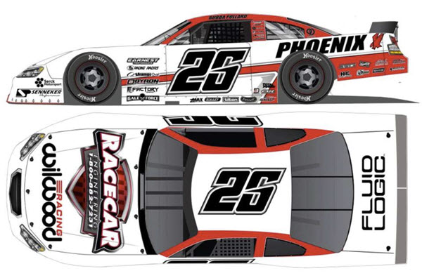 2024 Bubba Pollard NASCAR Diiecast 25 Phoenix ConstructionLate Model 1:24 CWC Lionel Action ARC 99