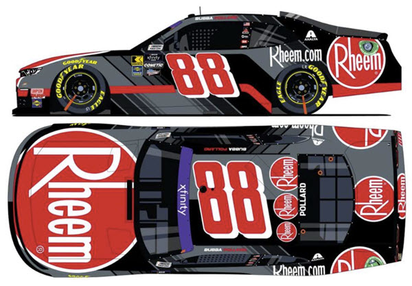 2024 Bubba Pollard NASCAR Diiecast 88 Rheem164 CWC Lionel Action ARC 99