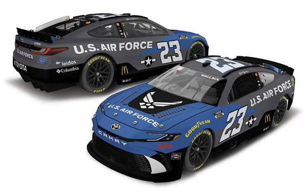 2024 Bubba Wallace NASCAR Diecast 23 Air Force CWC 1:64 Lionel Action ARC Diecast Chassis 99
