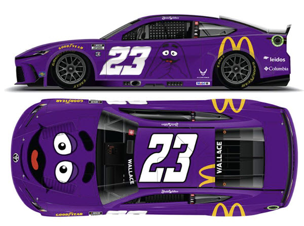 2024 Bubba Wallace NASCAR Diecast 23 McDonalds Grimace CWC 1:24 Lionel Action ARC 99