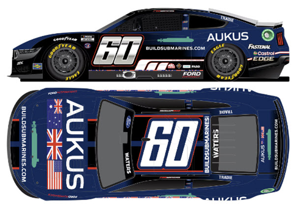 2024 Cam Waters NASCAR Diecast 60 Aukus Build Submarines CWC 1:64 Lionel Action ARC 99